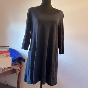 Women’s size medium pure Jill by J Jill  1/2 sleeve tunic black T23